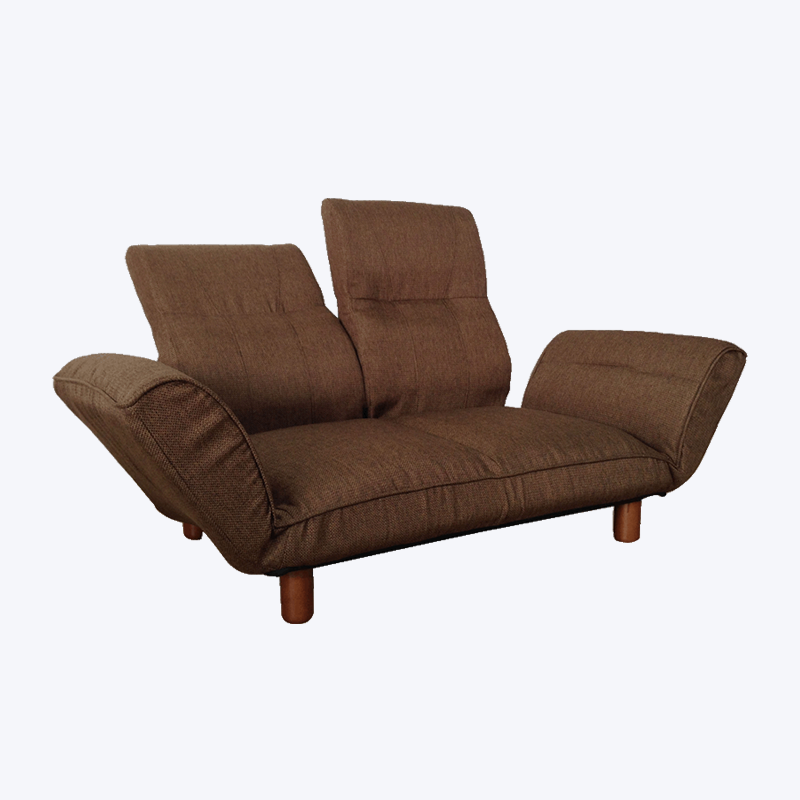 Espreguiçadeira dupla marrom sofá-cama preguiçoso ajustável separado SF960